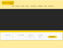 Tablet Screenshot of hotelbangaloregate.com